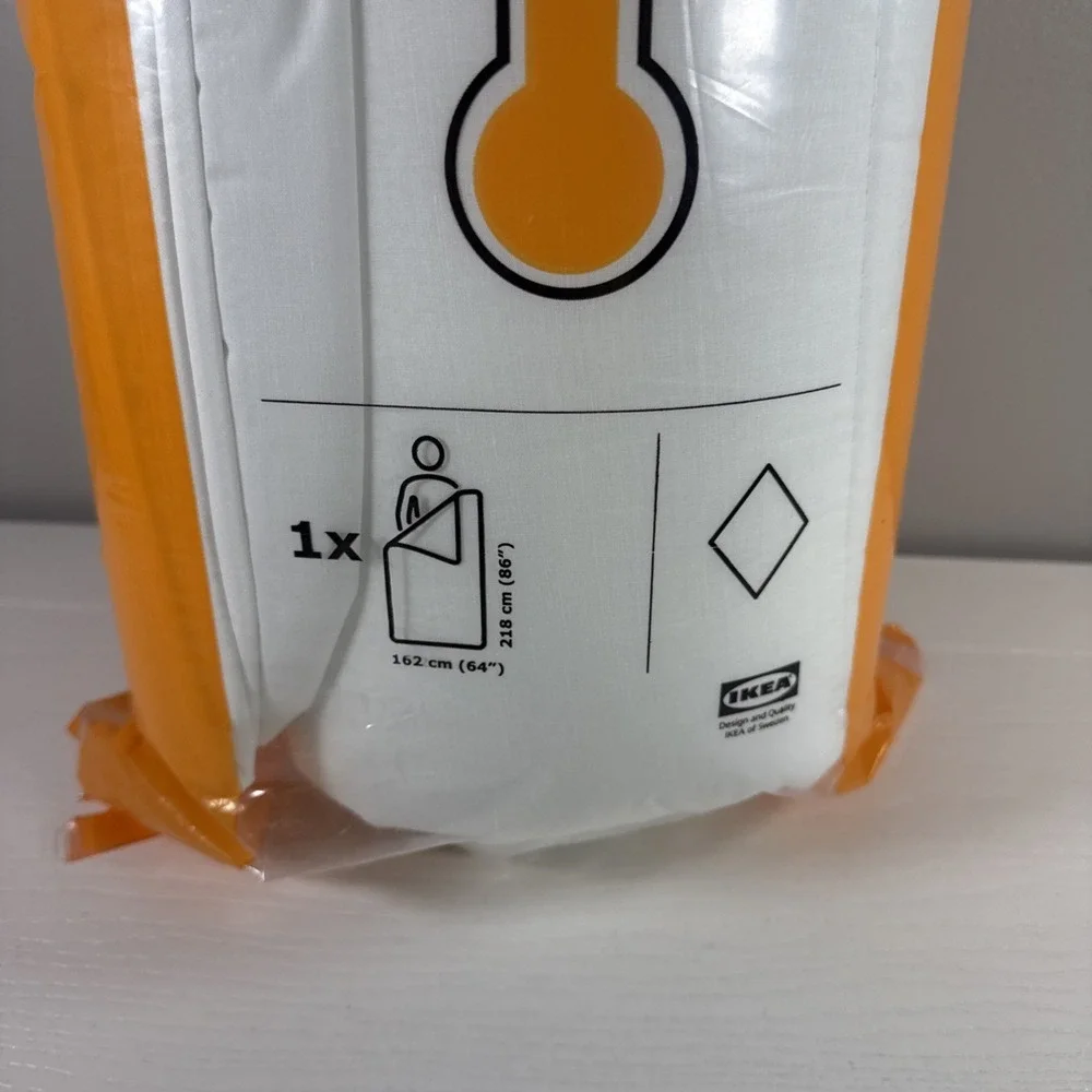 IKEA SMASPORRE Comforter Warm Twin White Easy to Clean Cotton/Polester Blend